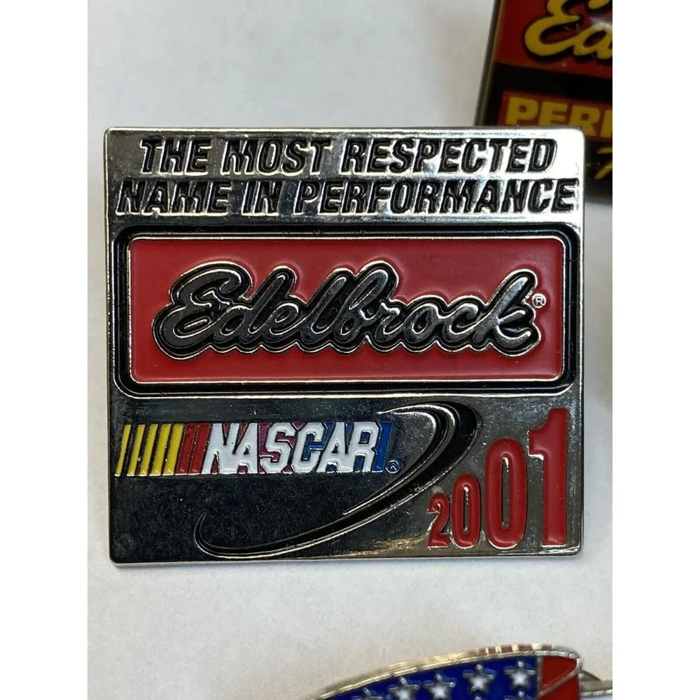 NASCAR Edelbrock Power Performance LOT 4 Pins 1995 1999 2001 2002 Patriot